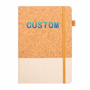 Best Selling Eco-Friendly Recycled Leather Hardcover Customized Notebooks A5 Journal Diary Planner Splice <b>Gift</b> <b>Set</b> - Product Image 1