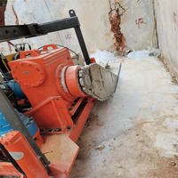 Scie à roche à chaîne montée sur piste | Certifiée CE | 380V | pour l'exploitation minière, l'exploitation de carrières et la construction