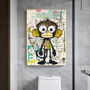 Macaco Baboon cuadro sobre lienzo para pared decoración de animales abstractos hogar Interior Art Deco estilo decoración de pared de habitación <span class=keywords><strong>Langur</strong></span> carteles - Product Image 3