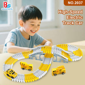 Set da 127 Pezzi EPT per Veicoli Ferroviari Elettrici Fai-da-Te, Giocattolo in Plastica con Binari Flessibili, Pista da Corsa per Auto e Treni - Product Image 2