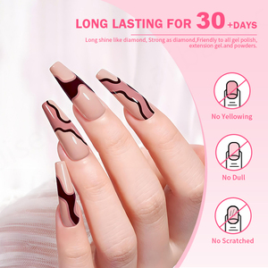 เสื้อโค้ทเจลเคลือบเงาสำหรับมืออาชีพสินค้ามาใหม่เคลือบเงาใสเคลือบเงามันวาวไม่มีสารเคลือบผิว - Product Image 2