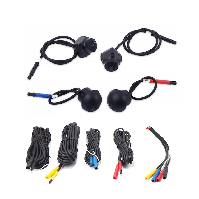 360 Degree Bird View 3D Car Camera System 4 Way Live Screen Display for Car Radio