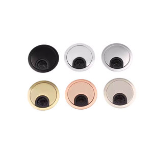 Penutup Lubang Multifungsi Modern Kontemporer dari Paduan Seng dengan Lubang Sekunder Berulir untuk Meja Komputer Rumah atau Kantor, Dekoratif untuk Kabel - Product Image 4