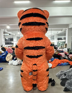 オレンジ色インフレータブル2-3m漫画キャラクタータイガーマスコットコスチューム動物服コスプレタイガー面白いインフレータブル毛皮スーツセール - Product Image 2