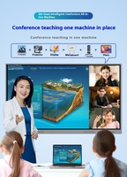 Tableau blanc interactif LED tout-en-un de 75 pouces, affichage numérique 4K avec tableau intelligent multi-touch pour salle de classe et bureau