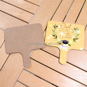 MDFSUB 2023 nueva llegada sublimación en blanco MDF 2023 ventiladores <span class=keywords><strong>de</strong></span> graduación para decoración <span class=keywords><strong>de</strong></span> escritorio personalizada regalos ventiladores <span class=keywords><strong>de</strong></span> paleta <span class=keywords><strong>de</strong></span> un solo lado - Product Image 5