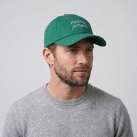 Dapat disesuaikan ukuran anak-anak tidak terstruktur topi ayah 100% katun 6 panel topi dengan Sporty bordir gaya topi kustom topi warna
