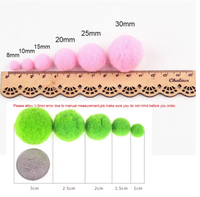 Mini Flauschige Weiche Pompons Handgemachtes Kinderspielzeug Hochzeits- und Weihnachtsdekoration DIY Näh- und Bastelbedarf für Kreative Projekte