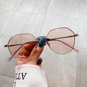 Montures de lunettes irrégulières Qianai, monture intégrale, verres anti-lumière bleue, unisexe, forme ovale G3-20041 - Product Image 3