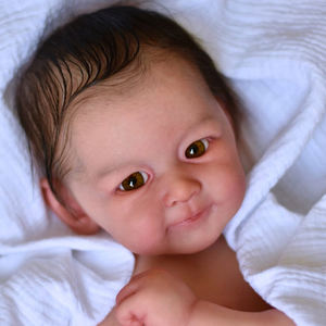 本物の赤ちゃんのように見える18インチ46cmベビードールリーバイ本物の素敵な生まれ変わったベビードールシリコンボーイズギフト - Product Image 3