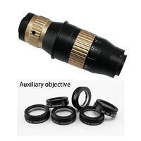 FT-Opto Utra High Resolution Digital Microscope 0.3-2.5X Zoom Lens Monocular LED Light Source