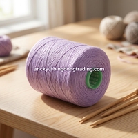 Factory Wholesale 100% Spun Polyester Yarn 40/2 50/2 60/3 Colorful High Tenacity for Knitting