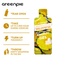 Pochette de gel énergétique électrolytique Greenpie OEM pour la nutrition sportive