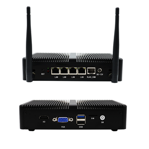 无风扇迷你电脑 Celeron J1900 J5005 四核高清 <span class=keywords><strong>VGA</strong></span> 双路 4K 4x I211/ I225V 2.5G LAN 防火墙/网络服务器/VPN 路由器 - Product Image 1