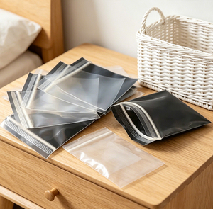 Bolsa de Plástico Transparente, Autoadhesiva, Impermeable y Reciclable, Tipo Stand Up Pouch de PE, para Zapatos y Ropa, Marca <span class=keywords><strong>Duoda</strong></span> - Product Image 4