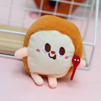 Poupée mignonne créative en peluche pour frites, hamburger, poulet, hot dog, porte-clés, pendentif, cintre pour sac de fille