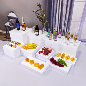 EDa Décorations en céramique pour aliments froids adaptées à l'usine <span class=keywords><strong>Table</strong></span> à dessert pour buffet Support à pâtisserie <span class=keywords><strong>Table</strong></span> à dessert en acrylique - Product Image 3