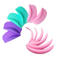 Lot de 16 coussinets rayés pour permanente de cils, texture effet poupée, produit breveté pour lifting des cils à la kératine