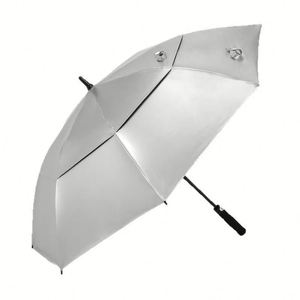 Paraguas Grande Recto con Doble Toldo Ventilado, Recubrimiento de Titanio Plateado, Protección UV, Resistente al Viento e Impermeable - Product Image 4
