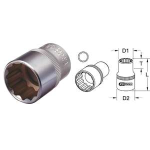 Perfil FlankTraction de 12 puntos según DIN 3124 / ISO 2725-1 para operación manual (92290337144127) - Product Image 1