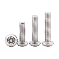 Vis à tête fraisée Torx en acier inoxydable 304 avec bouton PIN UNC UNF 4 # -40 6 # -32 10 # -24 1/4-20 Anti-vol, inviolable