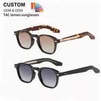 Lunettes de soleil classiques en acétate écaille de tortue avec verres polarisés UV400 – Protection décontractée et tendance pour homme