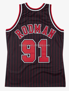 Maillots de basket vintage pour hommes <span class=keywords><strong>Dennis</strong></span> <span class=keywords><strong>Rodman</strong></span>, qualité supérieure, cousus et personnalisables - Product Image 3