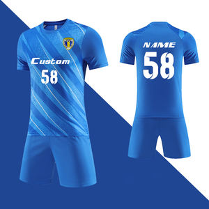 批发无标志高品质升华足球服套装数码印花足球定制足球服支持定制 - Product Image 1