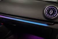 Kit d'éclairage d'ambiance intérieur de voiture en fibre de carbone Symphony LED pour Audi A3/RS3 2013-2020, accessoires d'éclairage intérieur automobile