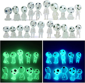 Estatua luminosa de jardín, árbol, elfos, princesa <span class=keywords><strong>Mononoke</strong></span>, Micro figura de paisaje, adorno brillante para jardinería, decoración en maceta - Product Image 5