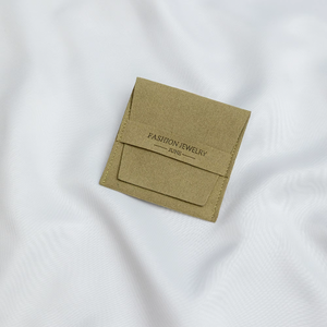 Pochette à bijoux en microfibre personnalisée Oliver avec insert/support, boîte et pochette d'emballage à bijoux avec logo en relief, vente en gros - Product Image 5