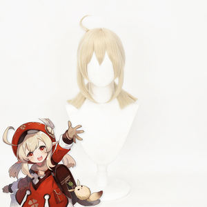 Pelucas de <span class=keywords><strong>Cosplay</strong></span> de <span class=keywords><strong>Klee</strong></span> de <span class=keywords><strong>Genshin</strong></span> <span class=keywords><strong>Impact</strong></span>, Color Oro Leche, Lindas, de Ainizi, Nueva Llegada, para Niñas - Product Image 1