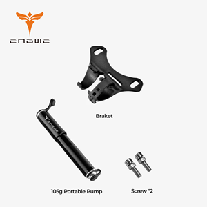 Engwe Mini pompe à main en alliage d'aluminium pour vélo Gonfleur de pneu haute performance Pompe à vélo portable avec fonction haute pression - Product Image 2