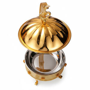 Ensemble de chauffe-plats en or de luxe Factory Direct | Chauffe-plats en acier inoxydable 8L pour buffets et événements d'hôtel - Product Image 3