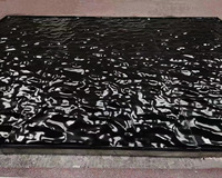Machine CNC à sculpter pierre 3D motif liquide poli Nero Marquina noir carreaux de sol en marbre liquide pour la décoration intérieure