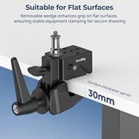 Kit de super-clip robuste SmallRig, charge maximale 33lb/15kg, vis supérieure 1/4"-20 3/8"-16, surface plate 5/8" pour studio photo
