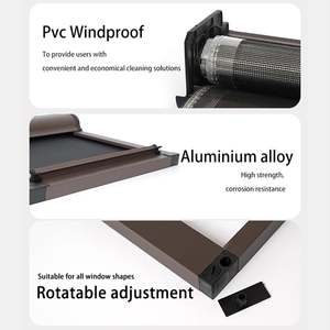 Màn chống muỗi cửa sổ tự làm con lăn màn trập nhôm có thể thu vào màn hình Cửa côn trùng màn hình sợi thủy tinh cho cửa sổ - Product Image 6