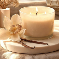Bougie en pot de luxe personnalisable à 3 mèches, brûle toute la journée, idéale pour les cadeaux de pendaison de crémaillère, salon, chambre à coucher