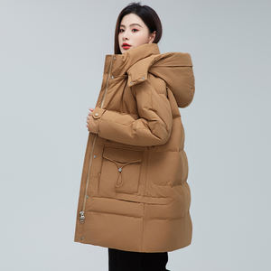 Chaqueta de Plumón 2026, Chaqueta Acolchada de Algodón, Chaqueta de Plumón Gruesa de Invierno con Forma de Pan, Cuello Alto con Cremallera, Acolchada de Algodón - Product Image 4