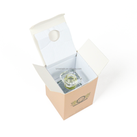 Crown Win Bouteille d'huile essentielle réutilisable, cosmétique, écologique, boîte cadeau rigide dorée avec gaufrage, boîtes en papier d'emballage