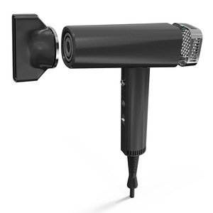 Hair Dryer High Speed Ac Motor 3 Speed Temperature Control Hot Cold Air Magnetic Nozzle Concentrator Diffuser White Black - Product Image 4