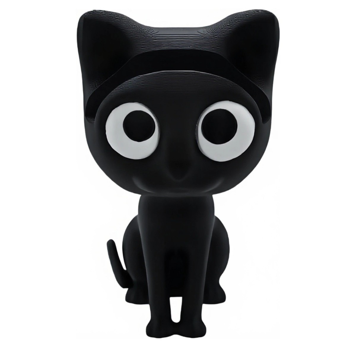 Chat noir-grande taille-12*6.5 cm