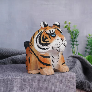 High Quality Realistic Wooden Animal Figurine for Home Decor & Birthday Gifts Handicraft Wood Crafts Wooden Boxes & Wall Signs