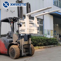 Pince à fourches pour chariot élévateur XMVASTIE ISO Classe III 2,3T/2300kg 360 °   Verrou de sécurité pour l'industrie du recyclage et du changement de palettes rotatives