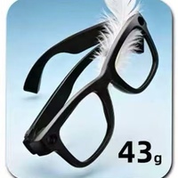 Lunettes Intelligentes Tactiles IA T100 Design Professionnel Enregistrement d'Image HD 1080P Traduction en Temps Réel ChatGPT Appel Téléphonique GPS 300 mAh