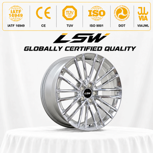 LS8124 5x112 5x120 5x114.3 18‑22 นิ้ว 6061‑T6 ล้ออะลูมิเนียมฟอร์จขัดเงาแบบกำหนดเอง ET CB สำหรับ BMW Audi Mercedes - Product Image 3