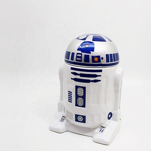 Tazas de café de cerámica r2d2 con logotipo personalizado 3d para regalos - Product Image 1