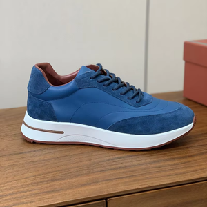 Zapatos de Diseñador de Lujo, Estilo Europeo, para Parejas, Marca de Moda, Otoño Invierno, Nuevos Zapatos Casuales de Moda, de Gamuza Vacuna, de Suela Gruesa y Baja - Product Image 4