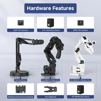 Hiwonder LeRobot SO-ARM101 Robot de Escritorio de 6 Ejes, Código Abierto, Compatible con Reproducción de Trayectoria, Alta Precisión, Educación e Investigación, PLA