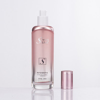 Bouteille en verre rose pour lotion de soins de la peau, flacon de 40 ml, 100 ml, 120 ml, 1 oz, 50g, fabriqué en chine